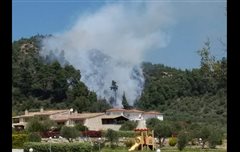 Φωτιά σε εξέλιξη στη Χαλκιδική (φωτο)