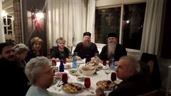 Καλαμαριά: Εορταστικό τραπέζι κληρικών κ στελεχών στη Μητρόπολη (φωτο)
