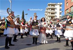 Οι Μωμόγεροι ξεσήκωσαν την Καλαμαριά (Φωτο - Βιντεο)